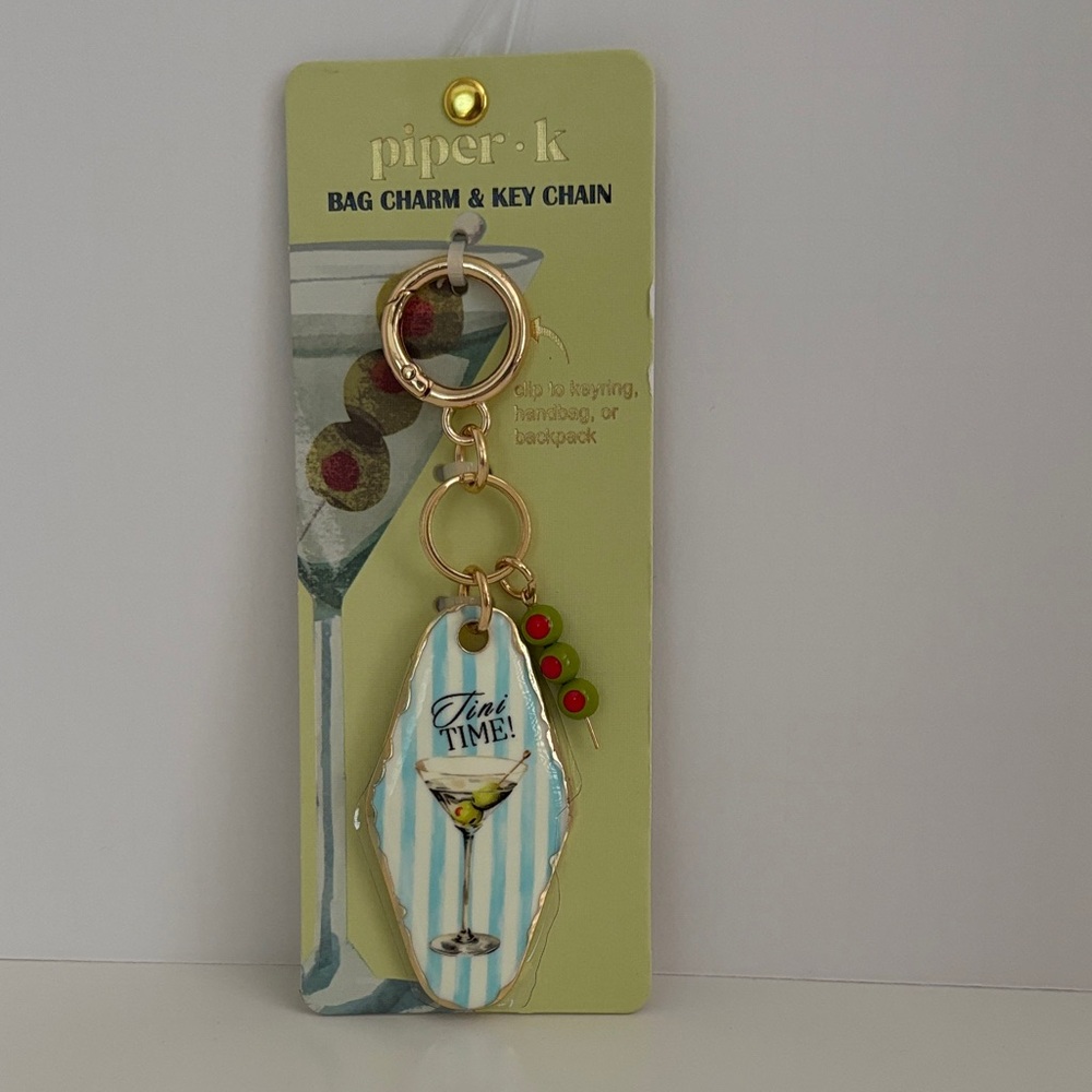 ☀️Piper K Tini Time Martini Bag Charm